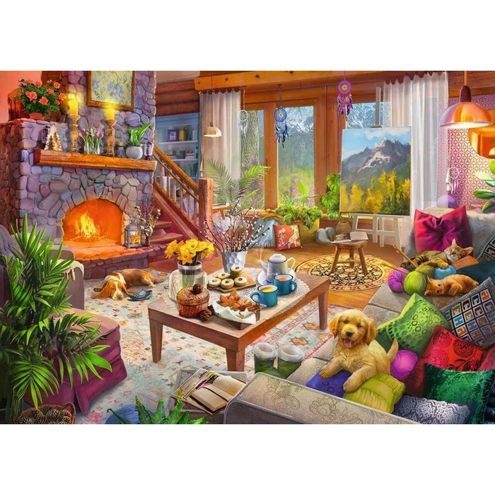 Ravensburger 12000293 - Hangulatos házikó - 1000 db-os puzzle