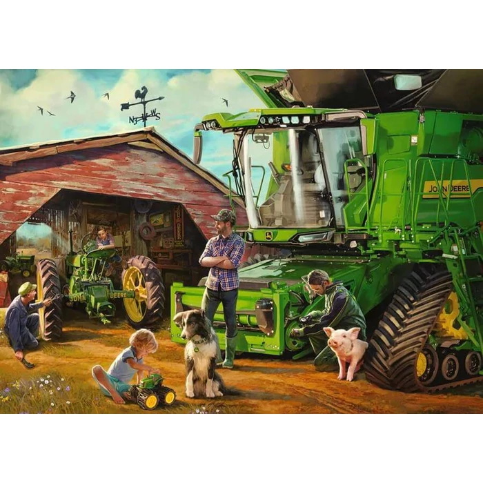 Ravensburger 12000383 - John Deere, Then and Now - 1000 db-os puzzle