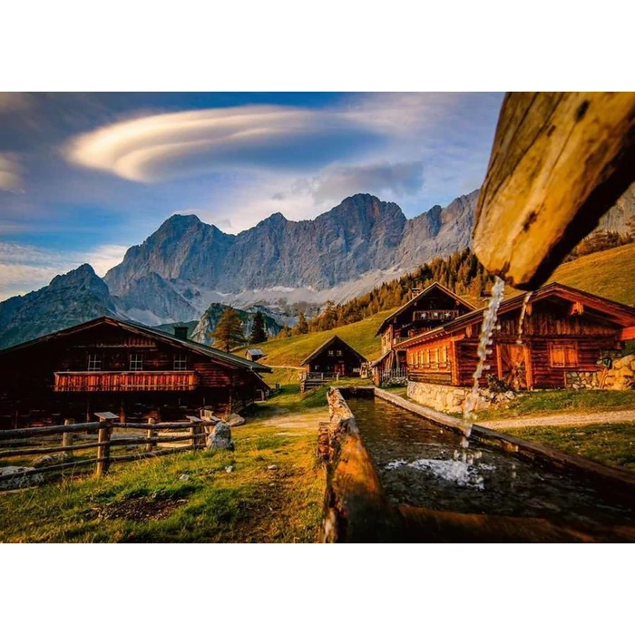 Ravensburger 12000595 - Neustattalm am Dachstein, Ausztria - 1000 db-os puzzle
