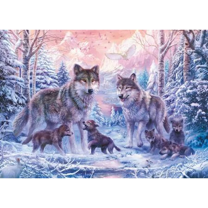 Ravensburger 12000647 - Sarkvidéki farkasok - 1000 db-os puzzle