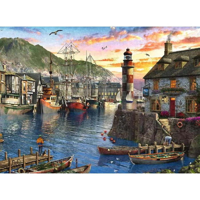 Ravensburger 12000212 - Reggel a kikötőben - 500 db-os puzzle