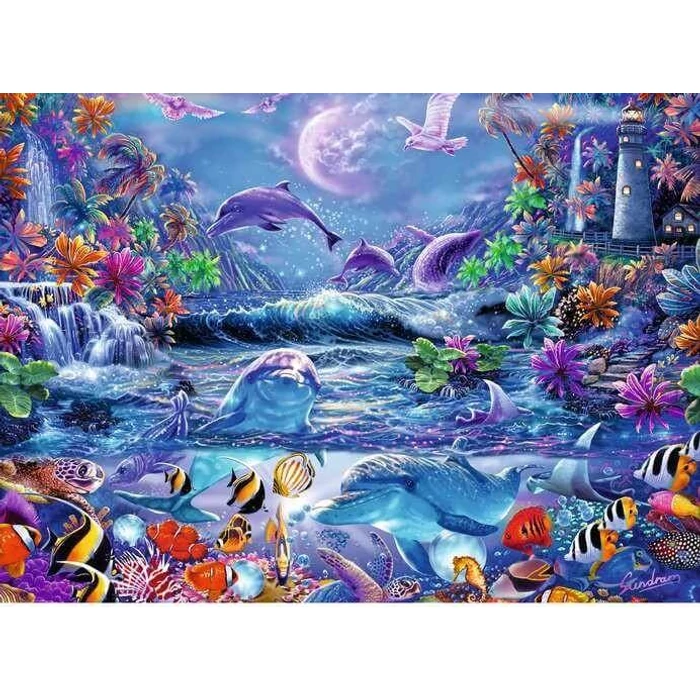 Ravensburger 12000478 - Holdfény - 500 db-os Fluoreszkáló puzzle