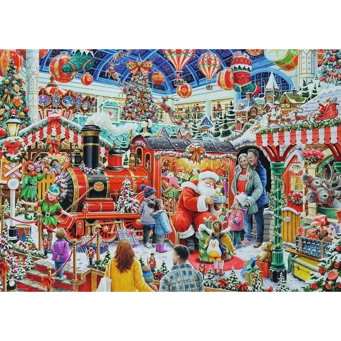 Ravensburger 12001583 - Limitált kiadás - A mikulás gőzöse - 1000 db-os puzzle