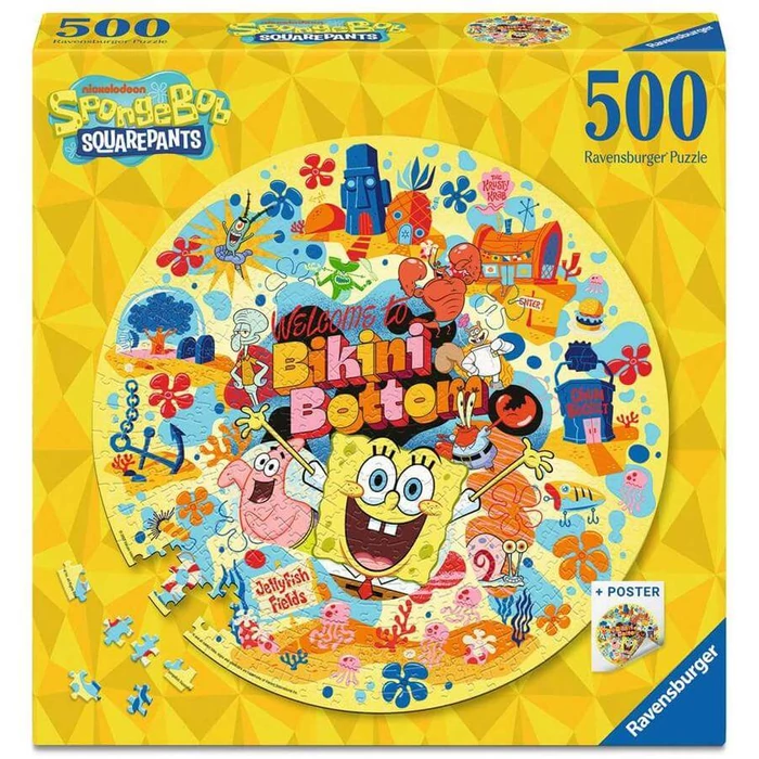 Ravensburger 12001657 - SpongyaBob - 500 db-os kör puzzle