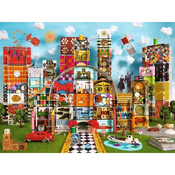 Ravensburger 12000434 - Eames Collectors edition kártyavár - 1500 db-os puzzle 