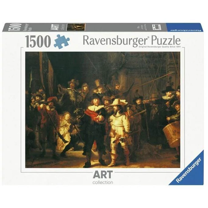 Ravensburger 12000701 - Rembrandt - Éjjeli őrjárat - 1500 db-os puzzle