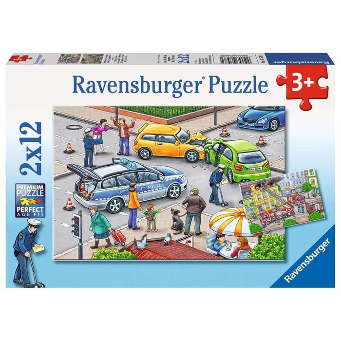 Ravensburger 07578 - Kék lámpások - 2 x 12 db-os puzzle