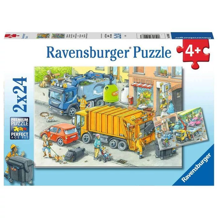 Ravensburger 05096 - Szemétgyűjtés - 2 x 24 db-os puzzle