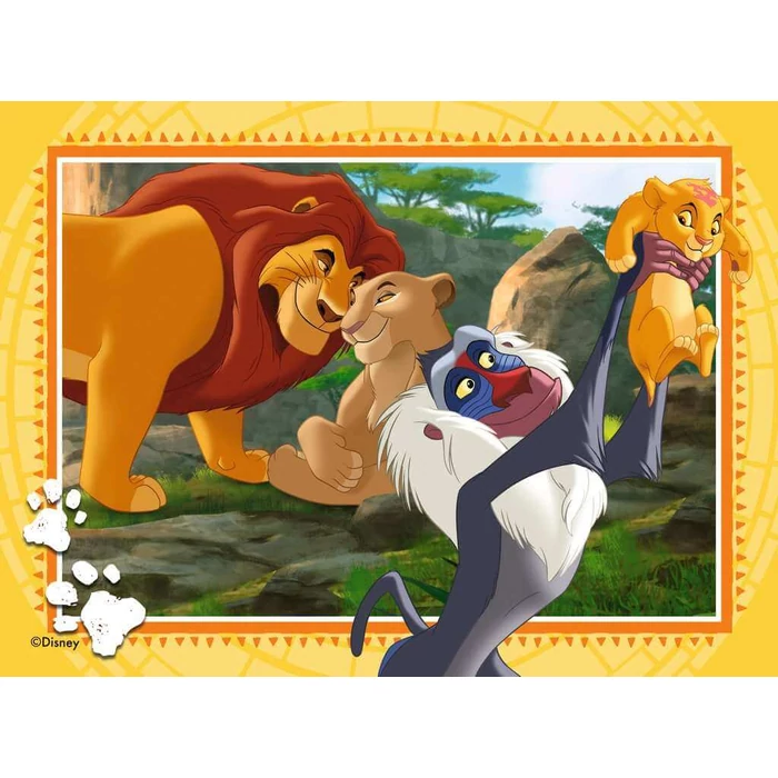 Ravensburger 12004025 - Az oroszlánkirály - 4 az 1-ben puzzle (12,16,20,24 db-os) puzzle