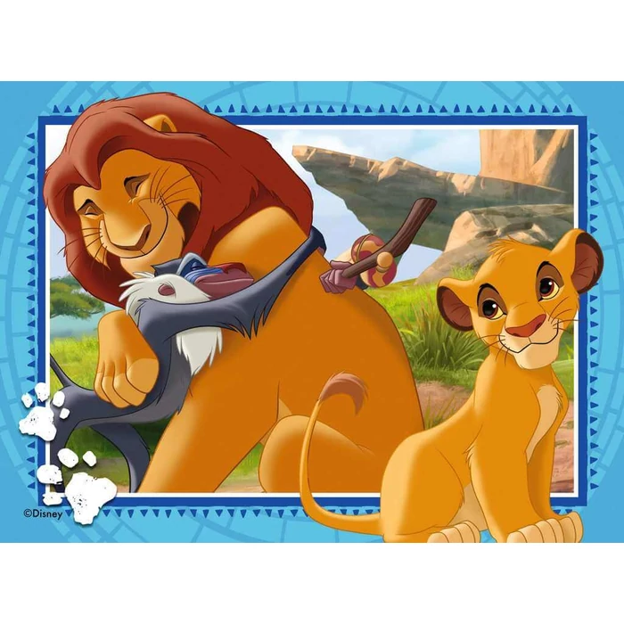 Ravensburger 12004025 - Az oroszlánkirály - 4 az 1-ben puzzle (12,16,20,24 db-os) puzzle