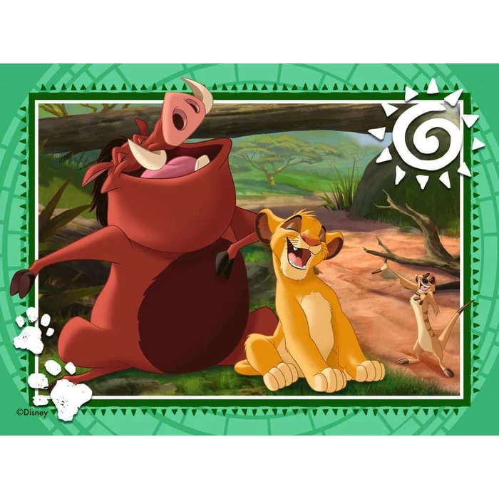 Ravensburger 12004025 - Az oroszlánkirály - 4 az 1-ben puzzle (12,16,20,24 db-os) puzzle
