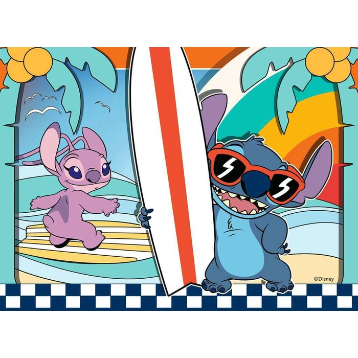 Ravensburger 12004106 - Disney - Stitch - 4 az 1-ben puzzle (12,16,20,24 db-os) puzzle