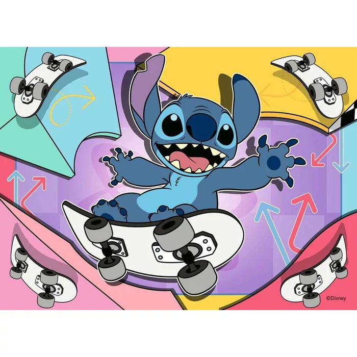 Ravensburger 12004106 - Disney - Stitch - 4 az 1-ben puzzle (12,16,20,24 db-os) puzzle