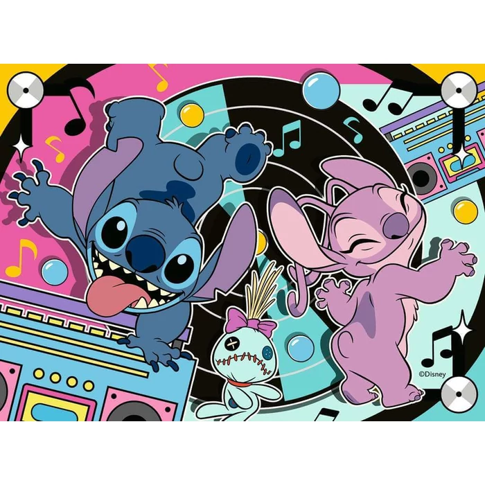 Ravensburger 12004106 - Disney - Stitch - 4 az 1-ben puzzle (12,16,20,24 db-os) puzzle