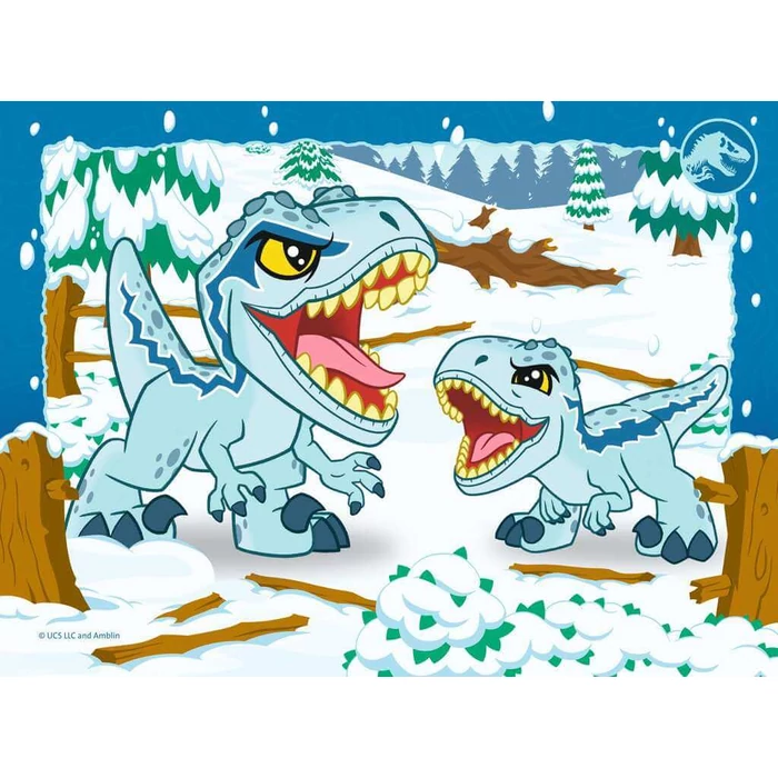 Ravensburger 12004027 - Jurassic World Explorers - 4 az 1-ben puzzle (12,16,20,24 db-os) puzzle