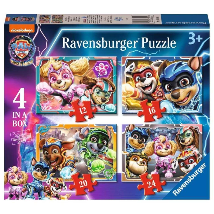 Ravensburger 03169 - Mancs őrjárat - A film - 4 az 1-ben puzzle (12,16,20,24 db-os)-os puzzle