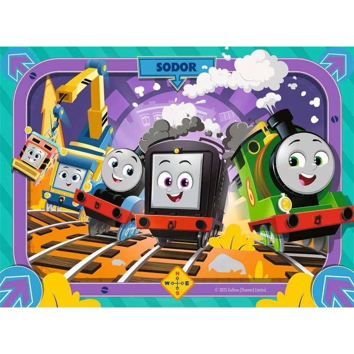 Ravensburger 12004108 - Thomas és barátai - 4 az 1-ben puzzle (12,16,20,24 db-os) puzzle