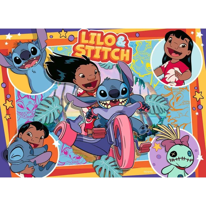 Ravensburger 05731 - Disney - Stitch - 4 x 100 db-os puzzle