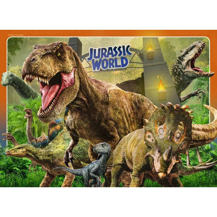 Ravensburger 05619 - Jurassic World - 4 x 100 db-os puzzle