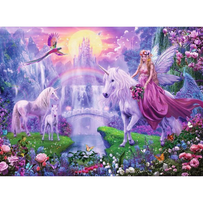 Ravensburger 05654 - Varázslatos unikornisok - 4 x 100 db-os puzzle