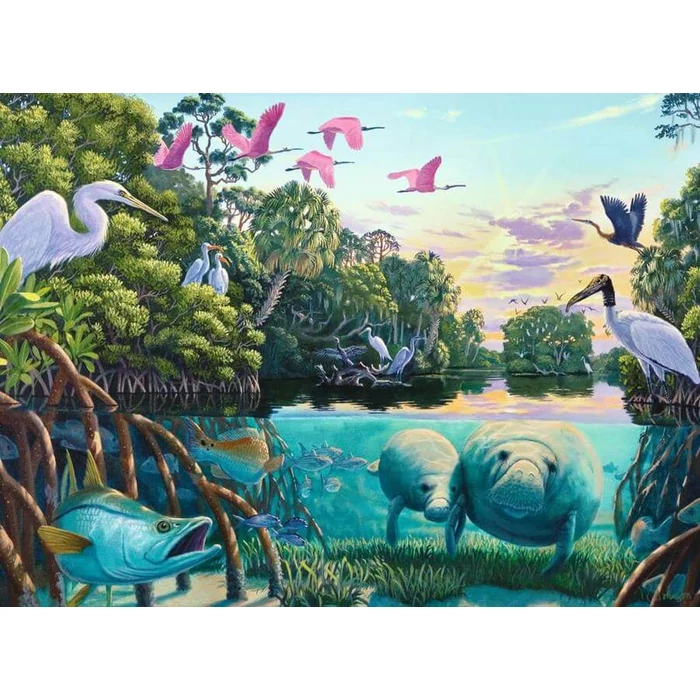 Ravensburger 12000044 - Lamantin pár - 500 db-os puzzle