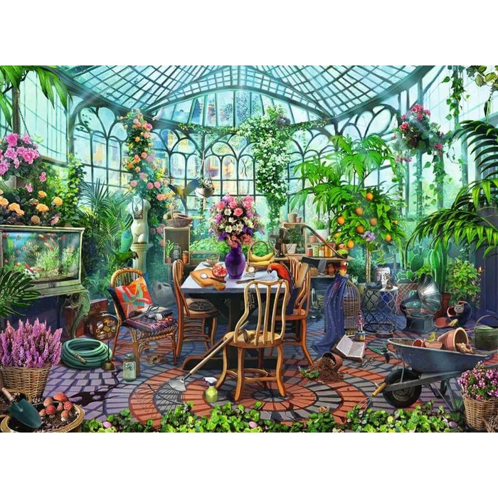 Ravensburger 12000207 - Reggel az üvegházban - 500 db-os puzzle