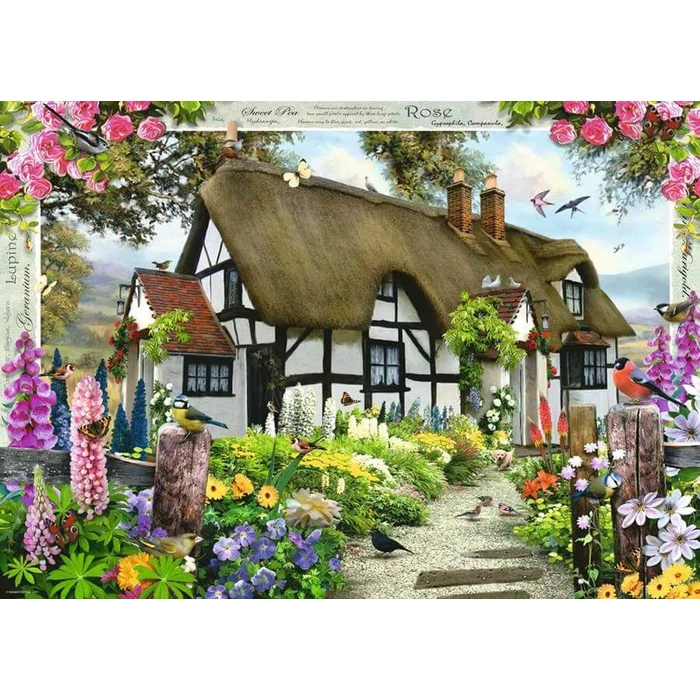 Ravensburger 12001274 - Mesebeli házikó - Rózsa lak - 500 db-os XXL puzzle