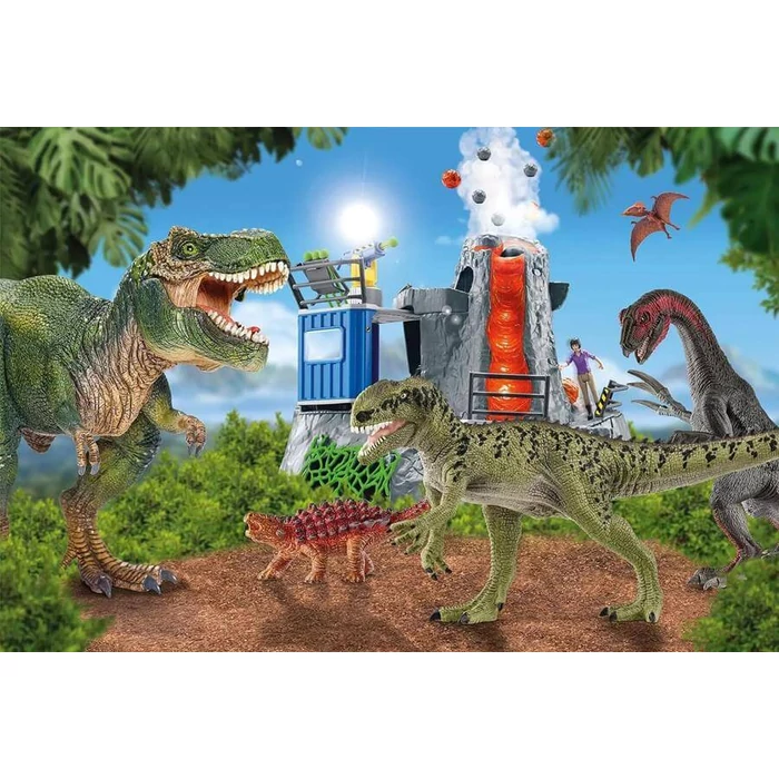 Schmidt 56462 - Dinosaurs - 100 db-os Schleich puzzle figurával