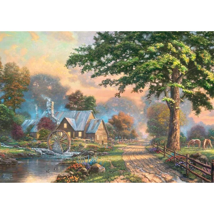 Schmidt 59797 - Simpler Times, Thomas Kinkade - 1000 db-os fa puzzle