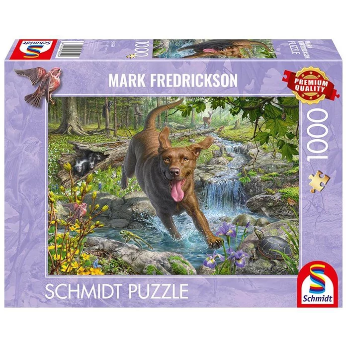 Schmidt 58559 - Dog's Life - Spring Walk with Labrador Retriever - 1000 db-os puzzle