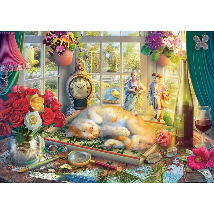 Schmidt 59789 - Puzzle time with cat - 1000 db-os puzzle