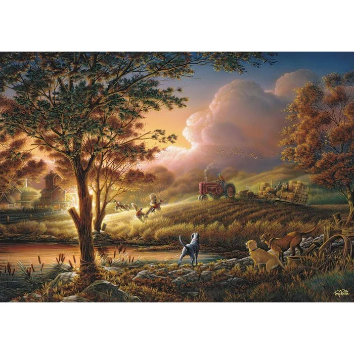 Schmidt 58544 - Sun Gold Over Tyre Fields, Terry Redlin - 1000 db-os puzzle