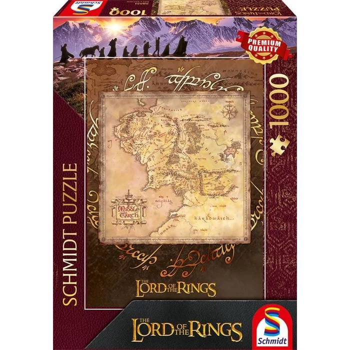 Schmidt 58551 - The Lord of The Rings - Middle Earth - 1000 db-os puzzle