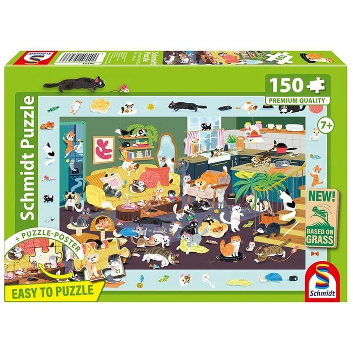 Schmidt 56533 - Funny Cats - 150 db-os puzzle