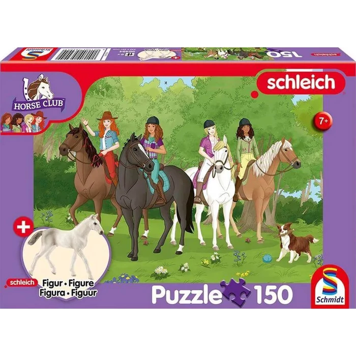 Schmidt 56464 - Horse club - Trip to the countryside - 150 db-os Schleich puzzle figurával