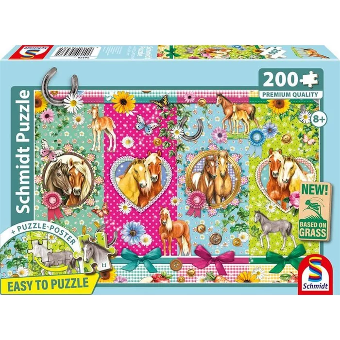 Schmidt 56538 - Happy Horses - 200 db-os puzzle
