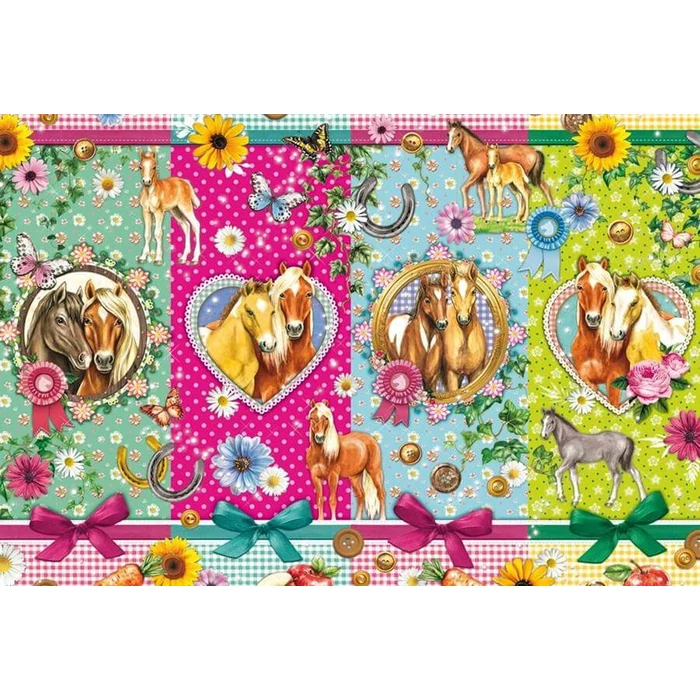 Schmidt 56538 - Happy Horses - 200 db-os puzzle