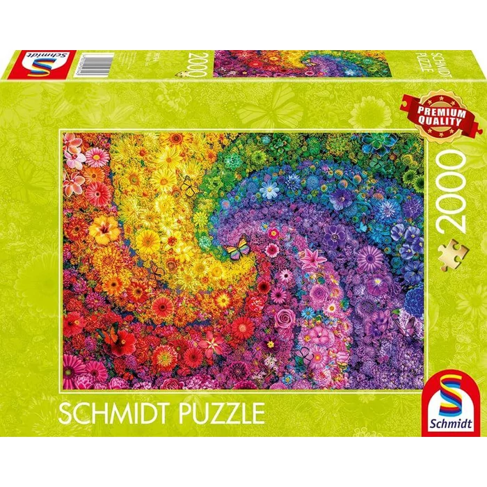 Schmidt 59744 - Colourful flower swirl - 2000 db-os puzzle