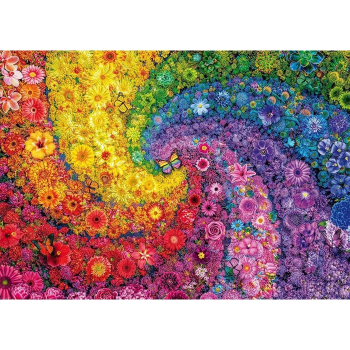 Schmidt 59744 - Colourful flower swirl - 2000 db-os puzzle