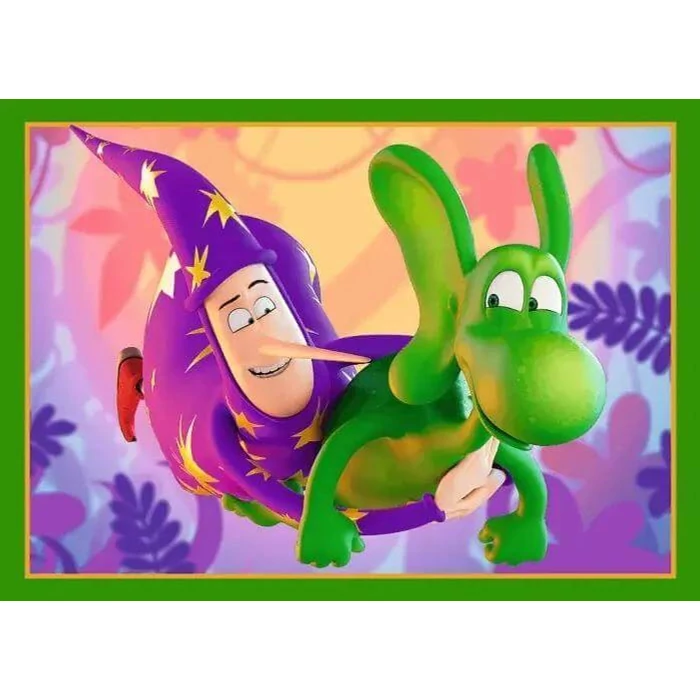 Trefl 34663 - A diplodocus sárkány világa - 4 az 1-ben (35,48,54,70 db-os) puzzle