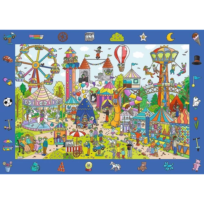 Trefl 15592 - Spy Guy - Nyomozás a vidámparkban - 100 db-os puzzle