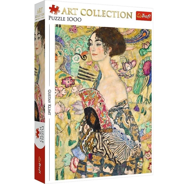 Trefl 10925 - Art puzzle - Klimt - Hölgy legyezővel - 1000 db-os puzzle