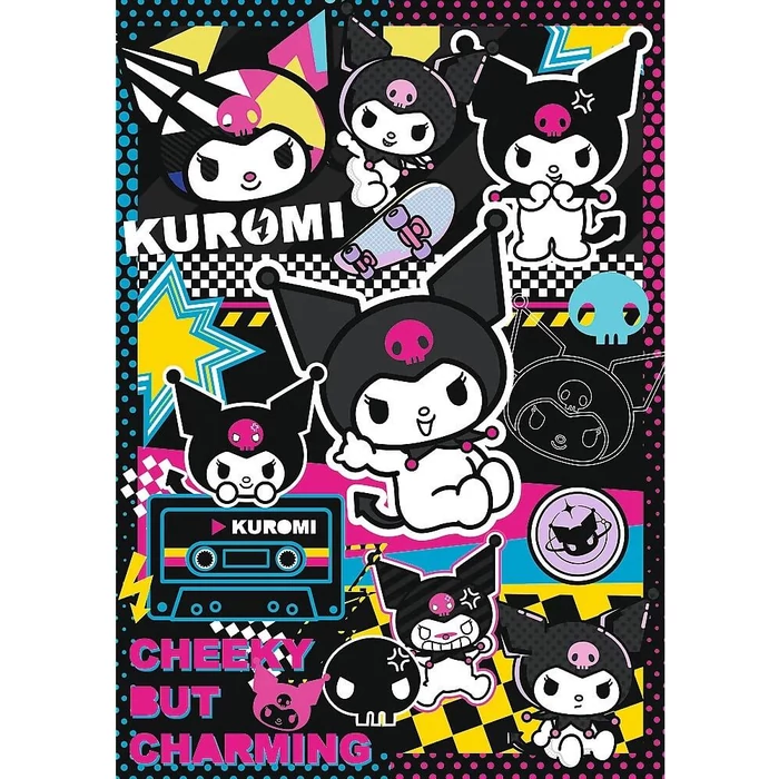 Trefl 10958 - Kuromi Hello Kitty világában - 1000 db-os puzzle