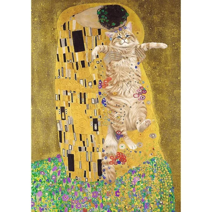 Trefl 10962 - A csók - Cicás verzió - 1000 db-os puzzle