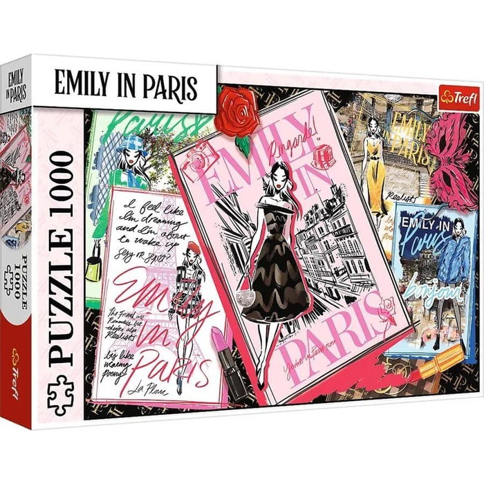 Trefl 10966 - Emily Párizsban - Divatmagazin - 1000 db-os puzzle