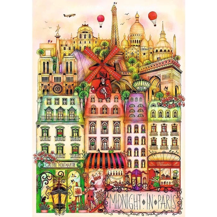 Trefl 12073 - Éjfél Párizsban - 1000 db-os Premium Plus puzzle