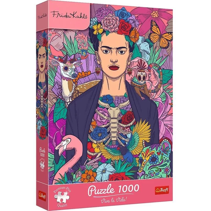 Trefl 12096 - Frida Kahlo - Virágzó lélek - 1000 db-os Premium Plus puzzle