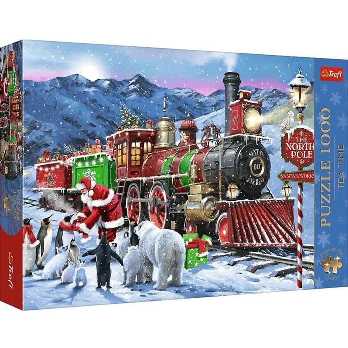 Trefl 12097 - Tea Time - Karácsonyi vonat - 1000 db-os Premium Plus puzzle