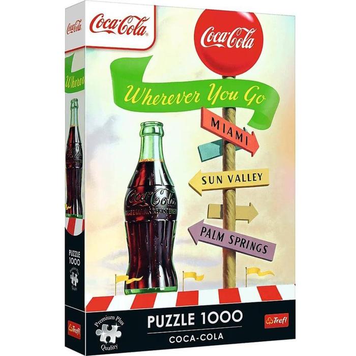Trefl 12098 - Coca-Cola - Bármerre jársz - 1000 db-os Premium Plus puzzle