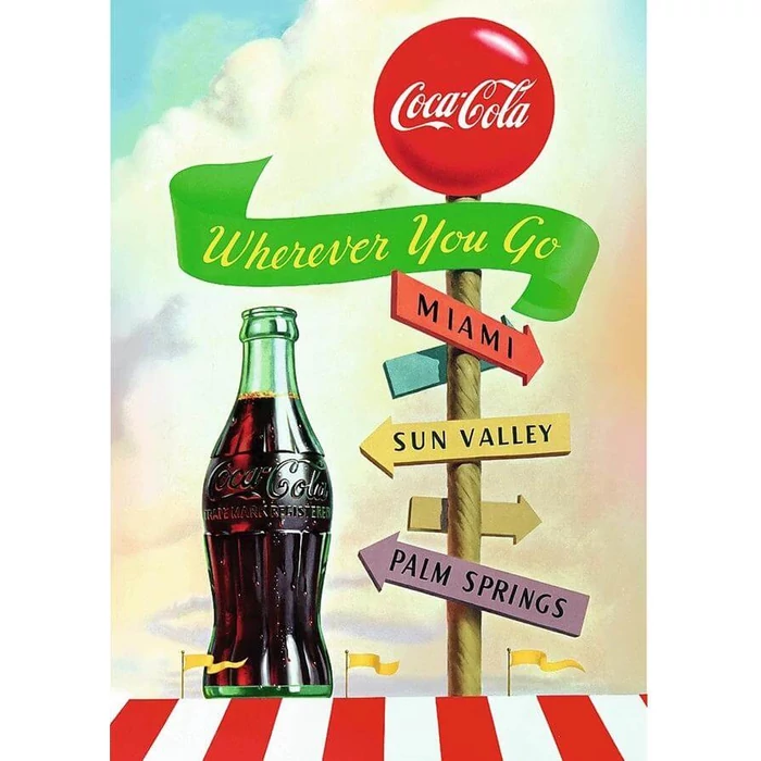 Trefl 12098 - Coca-Cola - Bármerre jársz - 1000 db-os Premium Plus puzzle